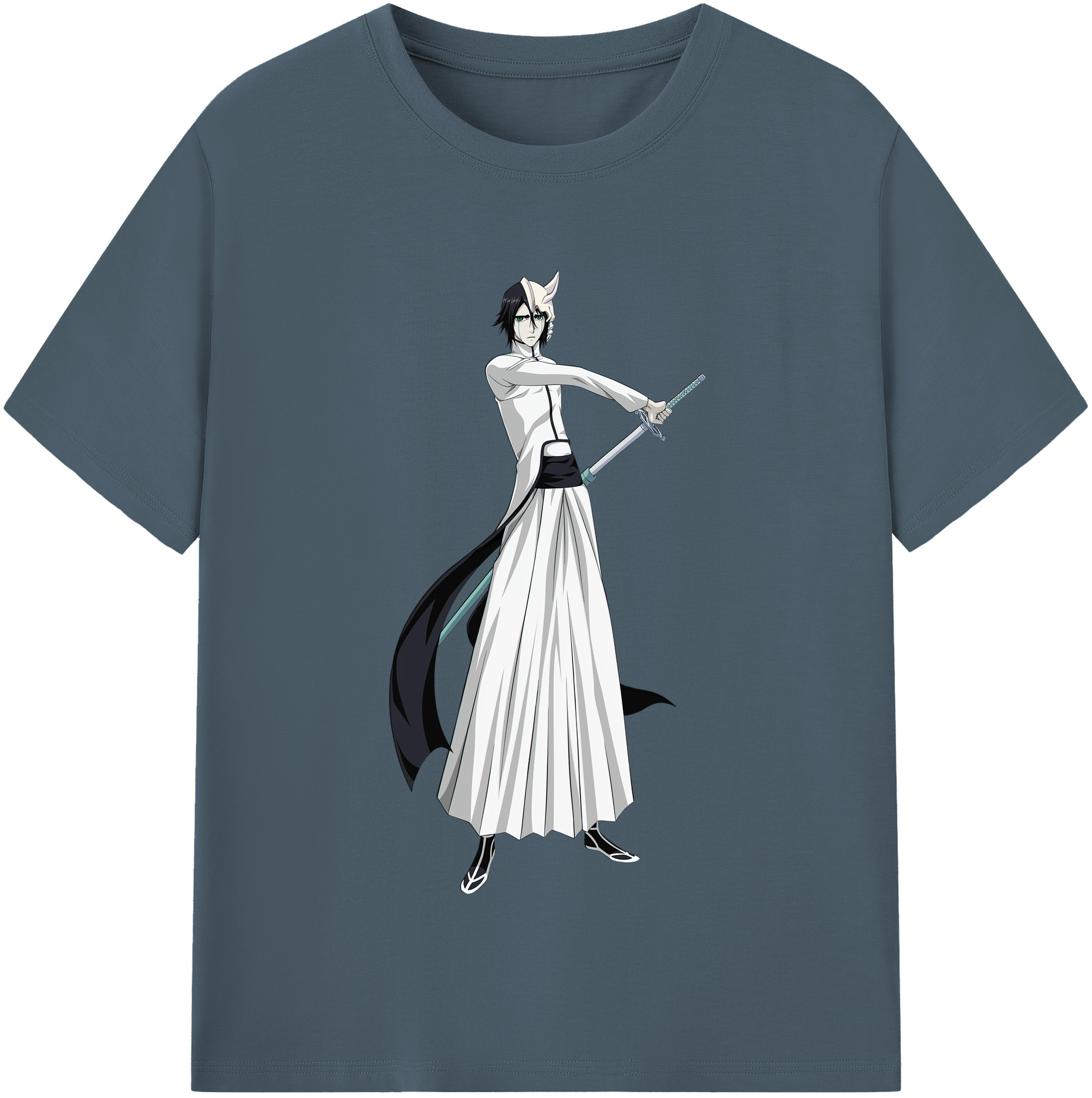 （画像用） ブリーチ ウルキオラ·シファー BLEACH Ulquiorra cifer 綿100％半袖Tシャツ（フロントプリント）